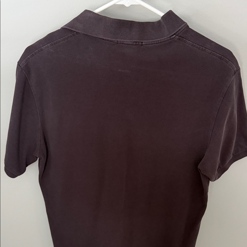 Burberry Black Polo Shirt with Check Detail - Picture 4 of 4